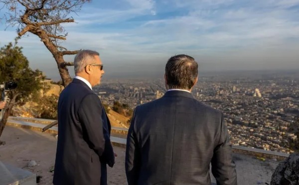 Bakan Fidan ve Şeybani Kasyun Dağı'ndan Şam'ı seyretti